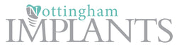 Logo for Nottingham Implants with a stylised dental implant icon.